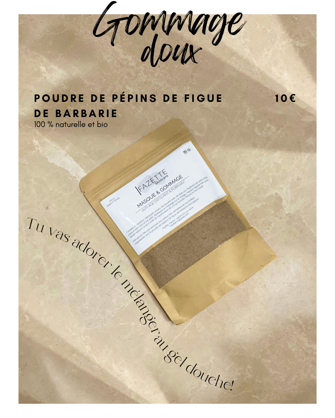 Exfoliant visage naturel